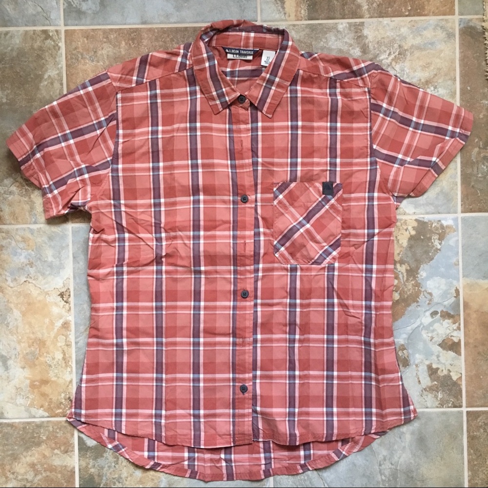 NWOT L. L. Bean plaid hiking shirt